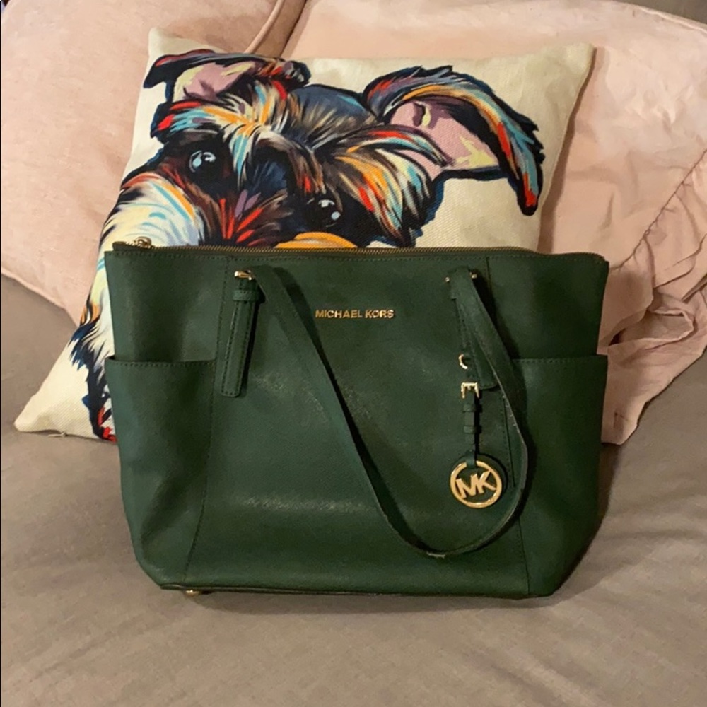 Forest Green MK purse